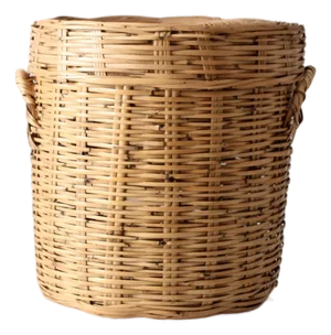 Vintage Lidded Storage Basket
