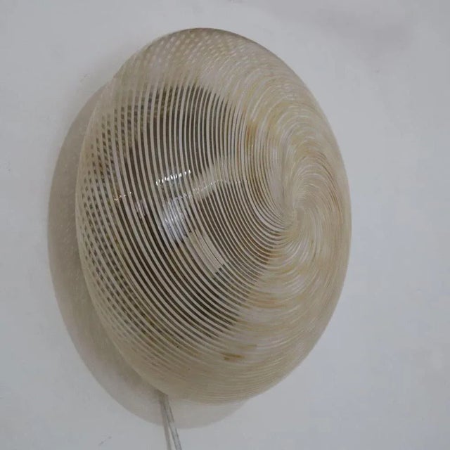 Italian Filigrana Wall Light from Venini, 1950s For Sale - Image 8 of 8