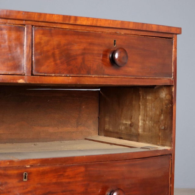 Chest of Drawers in Mahogany with Maple and Ebony Inlays For Sale - Image 9 of 11