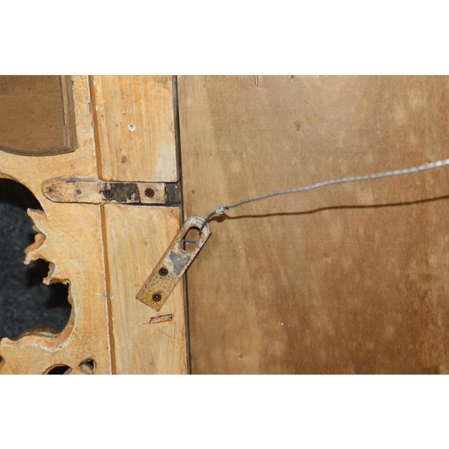 English Fantastic Gilded George III Style Mirror With Etched Glass Panel 1920s Era For Sale - Image 3 of 7