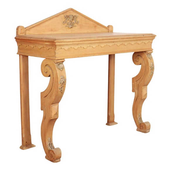 Scottish Pine Console Table For Sale