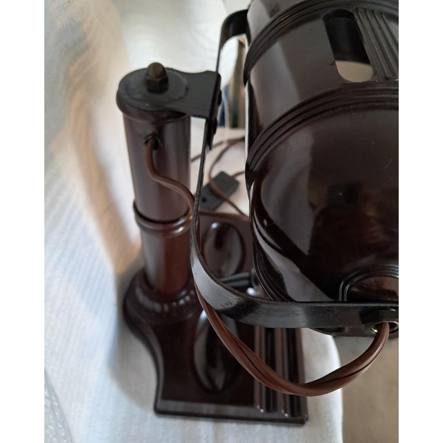 Vintage Art Deco Bankers Table Lamp, 1930s For Sale - Image 11 of 12