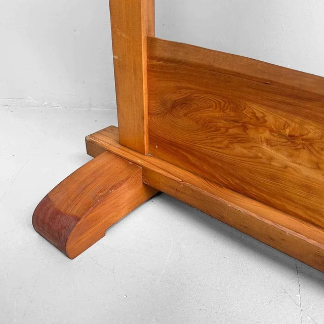 Brown Vintage Japanese Wooden Screen Room Divider, Tategu Fittings, 1960s For Sale - Image 8 of 10