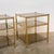 Vintage Brass and Smoked Glass 3-Tier Side Tables, 1970s, Set of 2 For Sale - Image 9 of 12