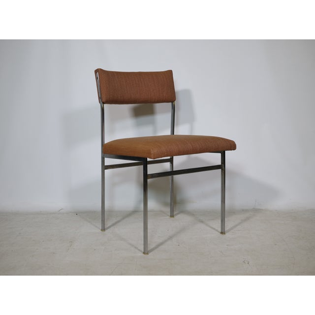 Mid-Century Chairs in Chrome and Fabric, 1970s, Set of 4 For Sale - Image 4 of 18