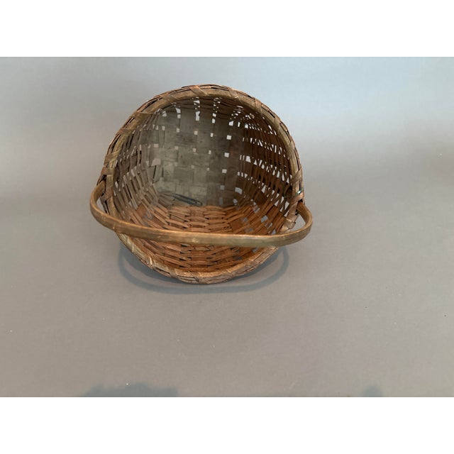 Late 20th Century 1800s Antique Woven Basket For Sale - Image 5 of 6