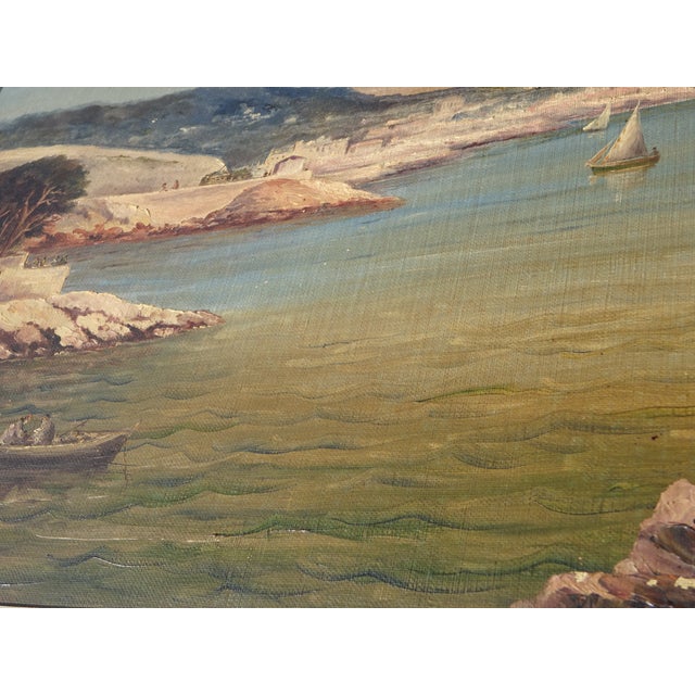 Alberti, Mediterranean Landscape, 1800s, Oil on Canvas, Framed For Sale - Image 12 of 15
