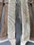 Eggshell Vintage Weathered Hardwood Scroll Arm Garden Chairs With Natural Patina, a Pair For Sale - Image 8 of 12