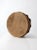 Vintage leather drum featuring softened, distressed suede stretched over a wooden frame. Leather lacing weaves the two...