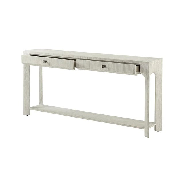 2020s Modern White Console Table For Sale - Image 5 of 9