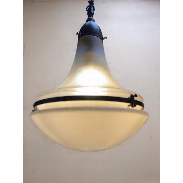 Peter Behrens Luzette Pendant Light by Peter Behrens for Siemens and Schukert, 1920s For Sale - Image 4 of 11
