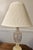 Gold Mid 20th Century Crystal and Gold Toned Vintage Table Lamp For Sale - Image 8 of 12