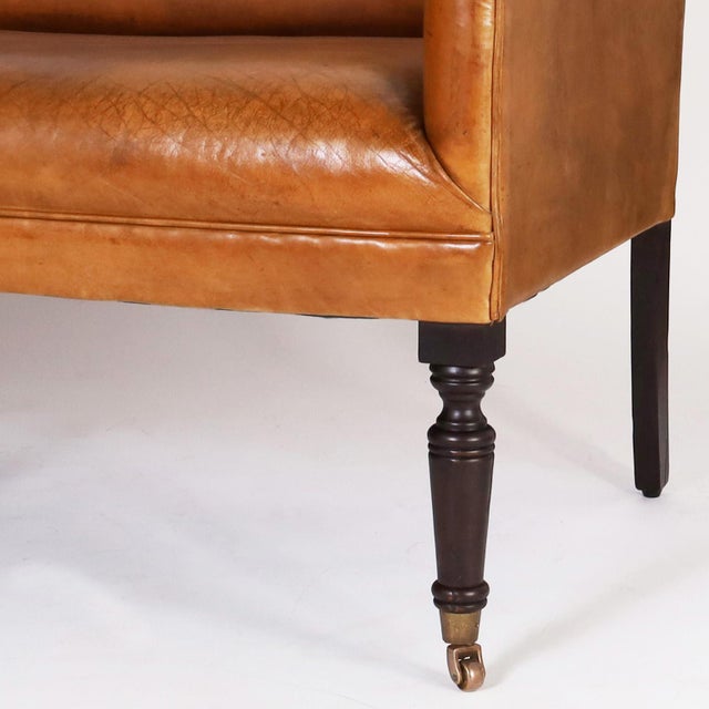 Ralph Lauren British Colonial Style Leather Settee Chairish