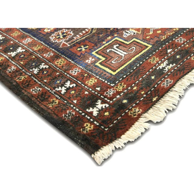 Traditional 1920s Persian Balouch Rug For Sale - Image 3 of 6