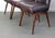 Craft Associates Highback Model 2051-C Dining Chairs by Adrian Pearsall in Faux Leather & Walnut - Set of 6 For Sale - Image 4 of 8