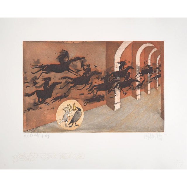 Lars Bo, The Shadow of the Surrealist Dream, 1969, Etching For Sale - Image 3 of 8
