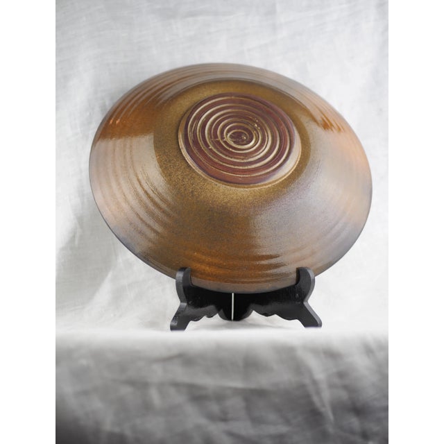 Mid-Century Paulet French Landscape Olive Fruit Bowl / Plate For Sale - Image 10 of 13