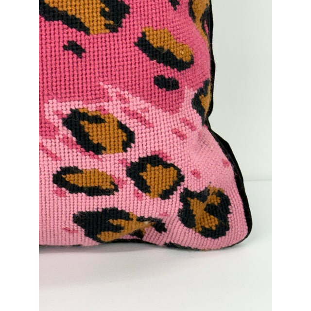 1980s Vintage Needlepoint Pillow For Sale - Image 5 of 12