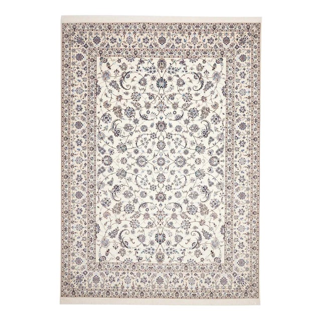 Middle Eastern Hand-Knotted Rug with Floral Pattern For Sale