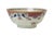 A mid to late 18th century porcelain punch bowl. Hand painted overglaze in famille rose motif with floral garlands and a...