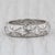 Traditional Vintage Diamond Wedding Anniversary Band Platinum Size 6.25 Stackable Ring For Sale - Image 3 of 7