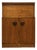 Mid Century Modern Teak Bar Cabinet | Mirrored Home Bar With Drop-Down Serving Surface, C. 1960’s For Sale