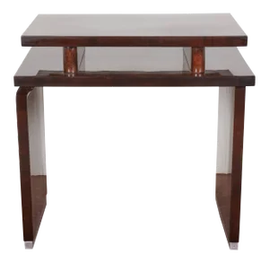 French Art Deco Burl Walnut Occasional or Side Table