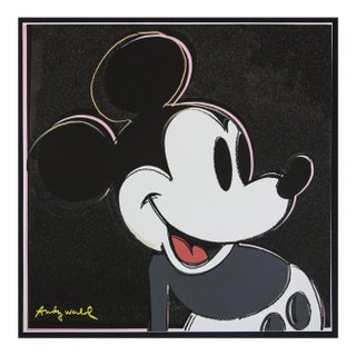 1986 Carnegie Museum of Art After Andy Warhol "Mickey Mouse" Lithograph For Sale