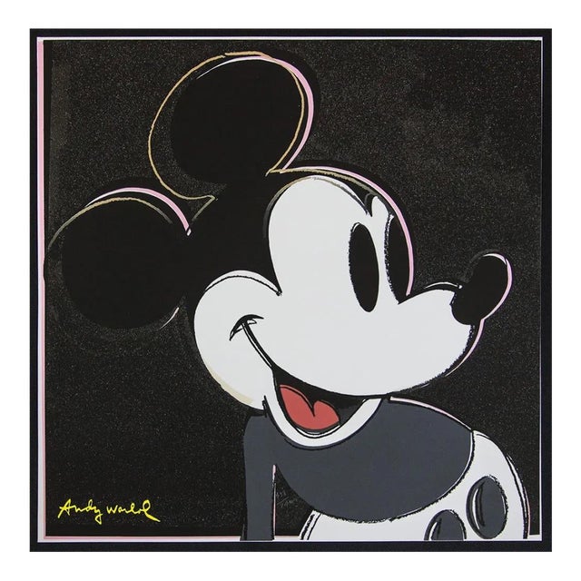 1986 Carnegie Museum of Art After Andy Warhol "Mickey Mouse" Lithograph For Sale