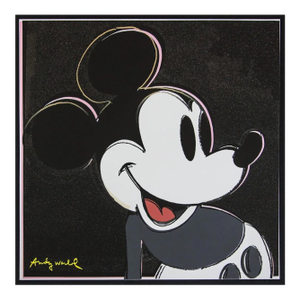 1986 Carnegie Museum of Art After Andy Warhol "Mickey Mouse" Lithograph