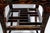 Pair Chinese Ming Style Two Tier Lacquered High Side Table For Sale - Image 9 of 13