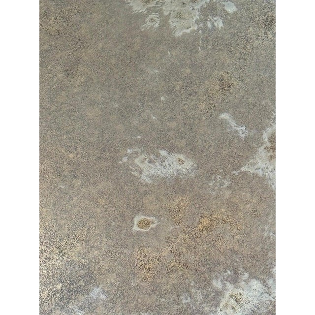 Antique Mid-Century Wrought Iron Mirror With Floral Motif For Sale - Image 9 of 16