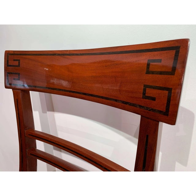 Wood Neoclassical Solid Mahogany Side Chair, 1820s For Sale - Image 7 of 15