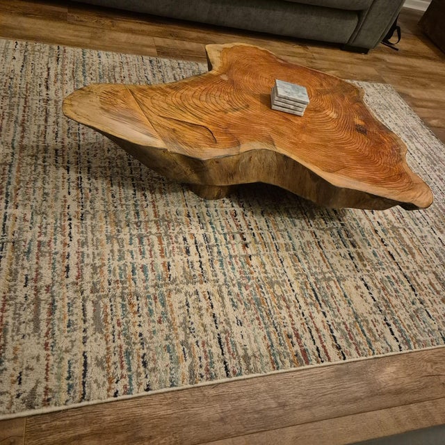 Contemporary One-of-a-Kind Scottish Pine Live Edge Coffee Table For Sale - Image 3 of 7