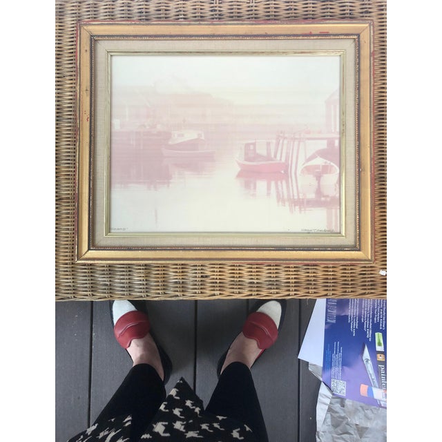 This cool vintage original photo evokes all the moodiness. The foggy harbor is both serene and ominous while taking you...