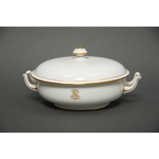 Monogrammed N Sèvres Porcelain Tureen, 1800s For Sale - Image 6 of 6