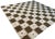 Handmade New Zealand Wool Dhurrie, Brown and Cream Geometric Rug- 6'x9' For Sale - Image 10 of 16