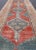 Textile Antique Persian Serab With Tri-Medallion Geometric Design in Red and Steel Blue 2'8 X 9'6 For Sale - Image 7 of 11