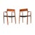 Vintage Danish Model 57 Chairs from Niels Moller, 1960s, Set of 2 For Sale - Image 4 of 11