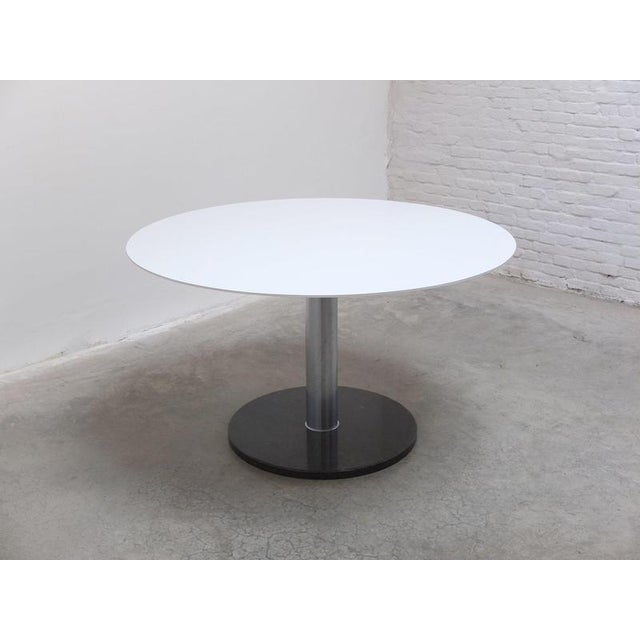 Alfred Hendrickx Round Pedestal Dining Table by Alfred Hendrickx for Belform, 1960s For Sale - Image 4 of 18