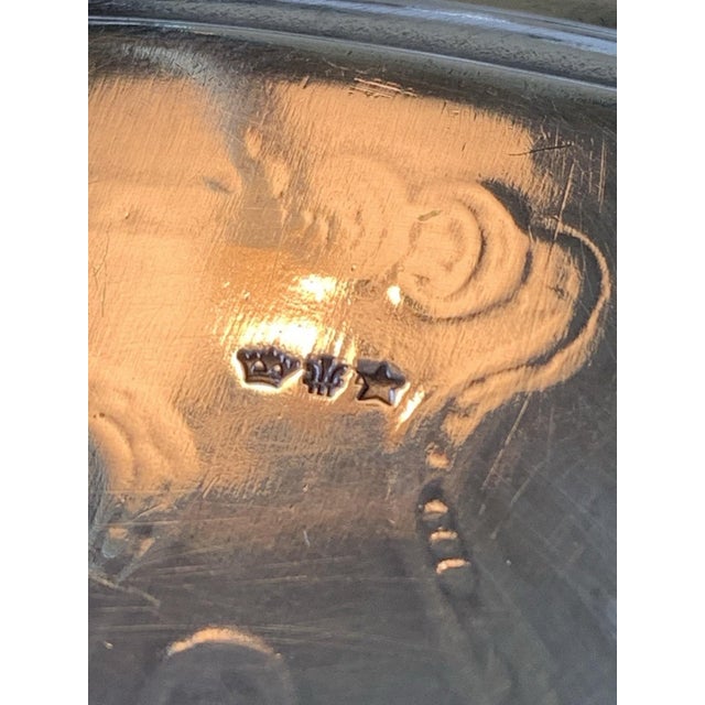 Antique Victorian Meriden Silver-Plate Footed Tray For Sale - Image 11 of 16