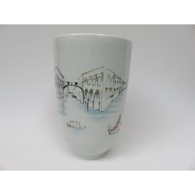 Ceramic German Handpainted Vases from Hutschenreuther, 1950s, Set of 2 For Sale - Image 7 of 18