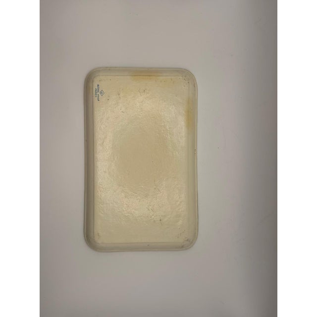 1960s Vintage Japanese Florentine-Style “Alcohol Proof” Floral Tray — 8.5" For Sale - Image 5 of 5