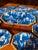 Early 21st Century Kim Seybert Cobalt and White Chinoiserie Melamine Luncheon Set - 9 Pieces For Sale - Image 5 of 12