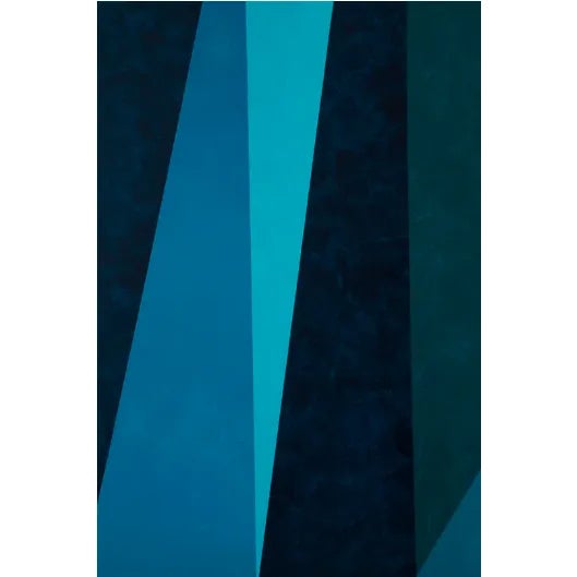 Blue - "Dreamscape" Series No. 05, Contemporary Geometric, Large Canvas Art Print For Sale - Image 4 of 9