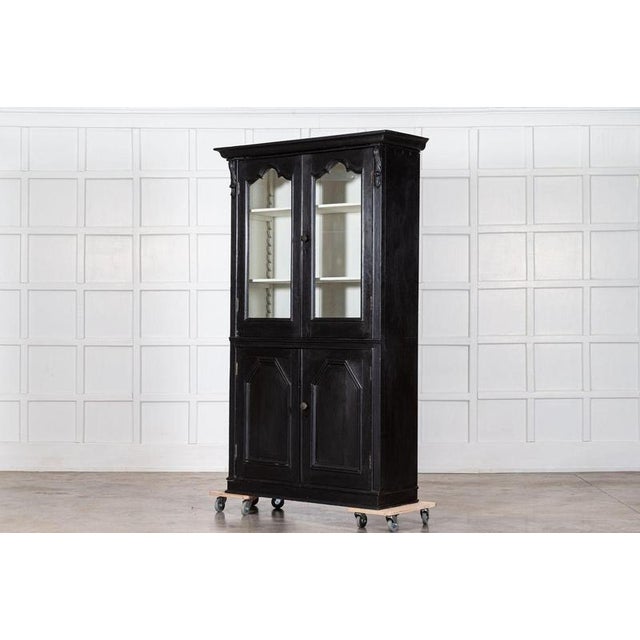 Late 19th Century French Ebonised Glazed Cabinet, 1890 For Sale - Image 5 of 16