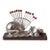 Vintage Snail Cocktail Pick Holder Mid Century Barware Chrome Snail Toothpick Holder Atomic Era Martini Olive Picks For Sale