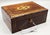 Victorian 19th-Century English Rosewood Jewelry Box, Lock & Key For Sale - Image 3 of 11