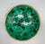 Late 20th Century Organic Modern Green Malachite and Brass Bowl/ Vide Roche For Sale - Image 5 of 10