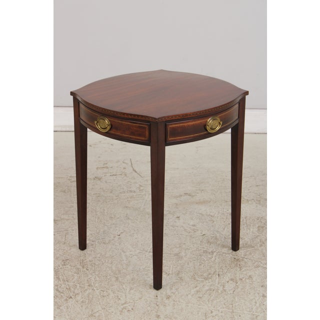 Kindel Furniture Kindel Mahogany 1 Drawer Connecticut Side Table For Sale - Image 4 of 14